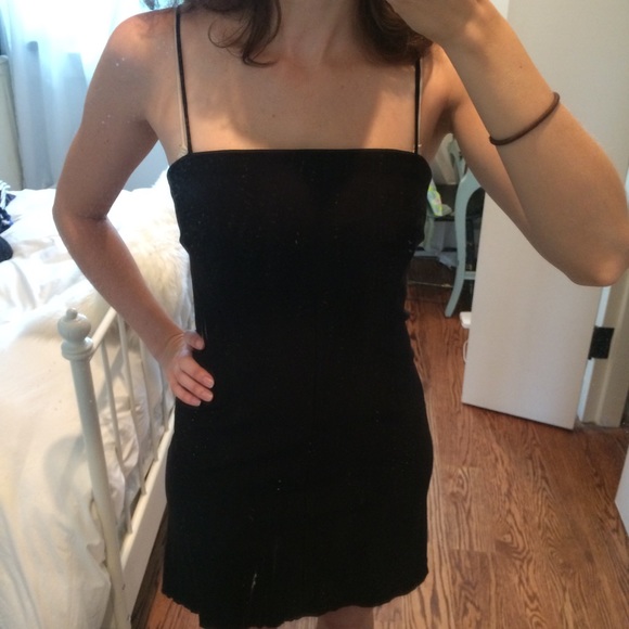 Urban Outfitters Black Square Mini Dress - Picture 3 of 4